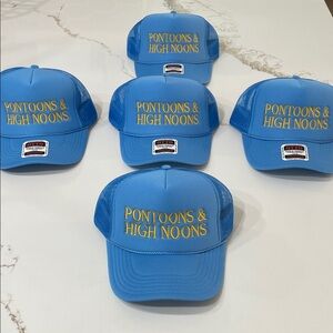 PONTOONS & HIGH NOONS Blue Mesh Trucker Hat